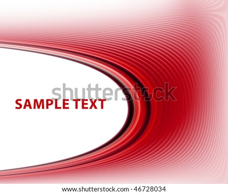 Red template with copy space
