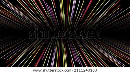 Abstract background neon glow colors, cosmic speed concept, dynamic hyperspace tunel 3D science fiction vector illustration.