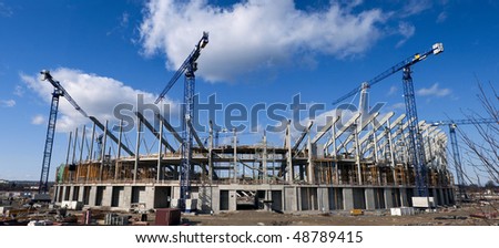 Building site of the Baltic Arena, football stadium - Gdansk, Poland