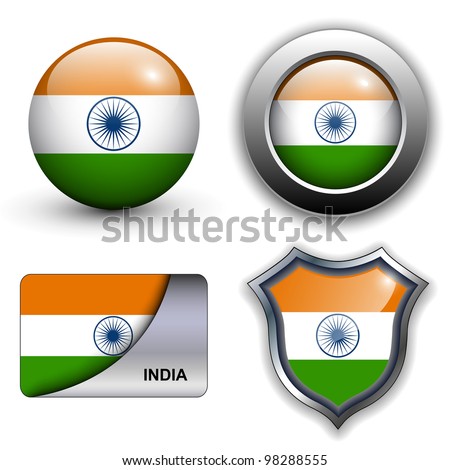 India flag icons theme.