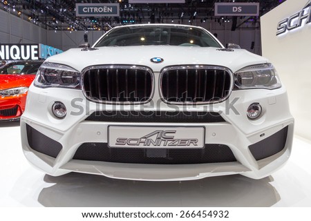 GENEVA, SWITZERLAND - MARCH 3, 2015: AC Schnitzer BMW X6 at the 85th International Geneva Motor Show in Palexpo, Geneva.