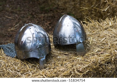 Knight medieval helmets