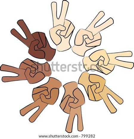 peace sign circle