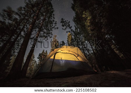 Camping in the Sequoia National Forest
