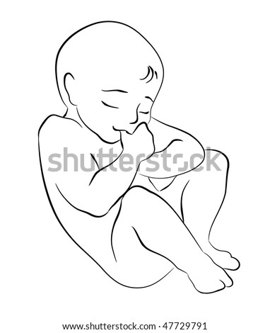 Sleeping Baby Stock Vector 47729791 : Shutterstock