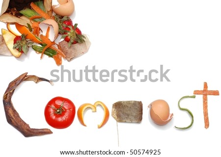 Similar – Image, Stock Photo Compost lettering, on a sign of a waste container for waste separation on environmental protection and climate change.