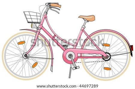 Similar – Foto Bild Rosa Fahrrad für Damen lehnt an Hausmauer