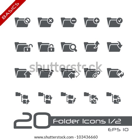 Folder Icons - 1 of 2 // Basics
