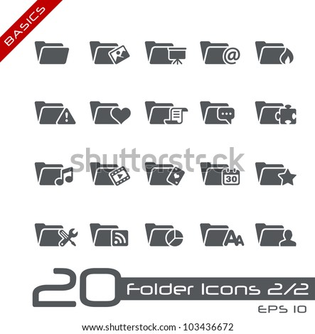 Folder Icons - 2 of 2 // Basics