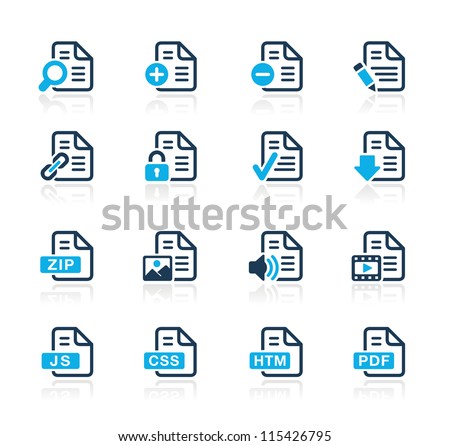 Documents Icons - 1 // Azure Series