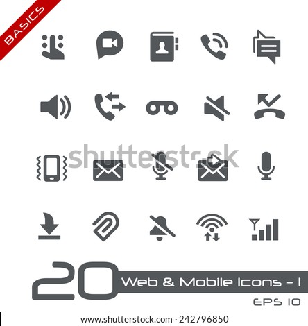 Web & Mobile Icons - 1 // Basics