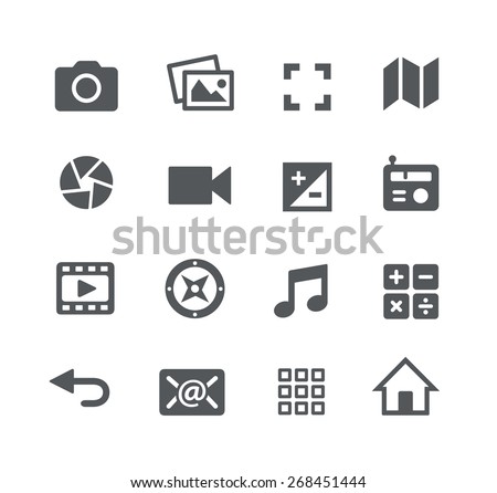 Media Icons // Apps Interface