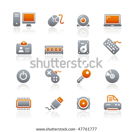 Computer & Devices Web Icons // Graphite Series