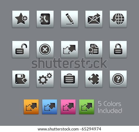 Web Site & Internet Plus // Satinbox Series -------It includes 5 color versions for each icon in different layers ---------