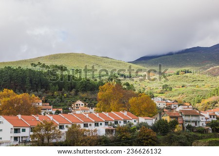 Bedroom suburb in mountains