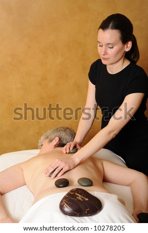 Senior Health and Fitness Hot Mineral Stone Massage