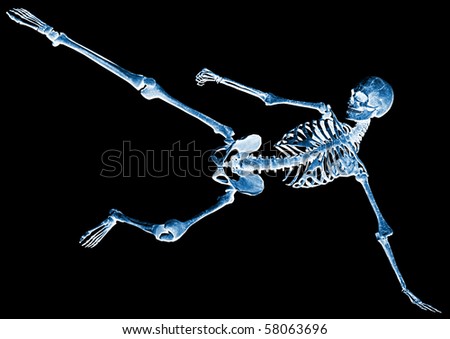 Skeleton Football Xray Stock Photo 58063696 : Shutterstock