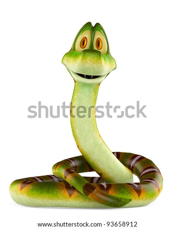 Snake Cartoon Stand Up Stock Photo 93658912 : Shutterstock