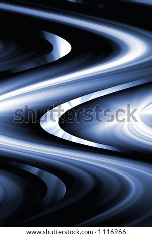 Funky blue and white smoky effect background on black
