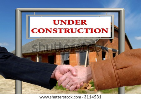 Handshake, business deal. Communication, commerce, real estate, corporate concept.