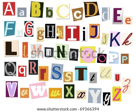 Colorful Typography Alphabet Letters Stock Photo 69366394 : Shutterstock
