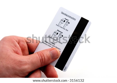 Pictures of an electronic card used to gain access to secure locations