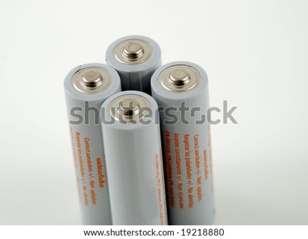 stock pictures of generic batteries to power electronic products