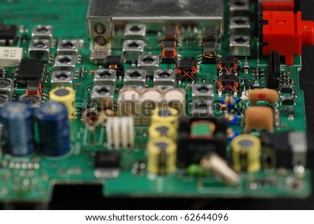 stock pictures of electronic components and boards
