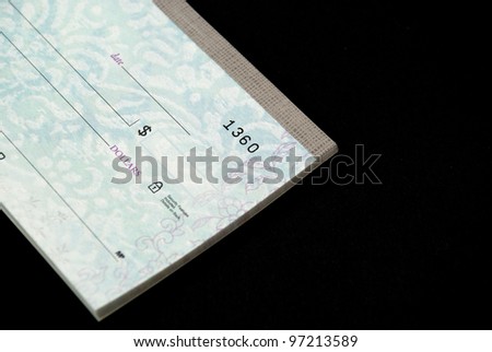 Stock pictures of checks used as a form of payment