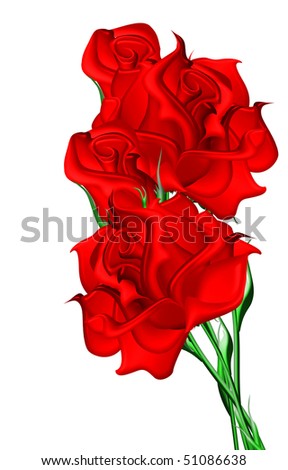 Red Fantasy Roses Stock Photo 51086638 : Shutterstock