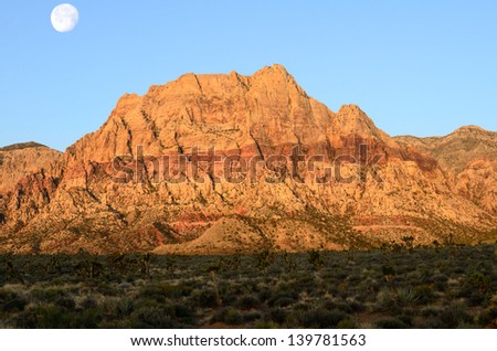 Red Rock Canyon nature area outside Las Vegas Nevada
