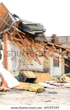 Interior shots following the tearing down a former restaurant for a new commercial building project in Roseburg OR
