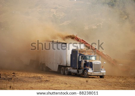 Wood chipper being used to clean up following a logging operation.