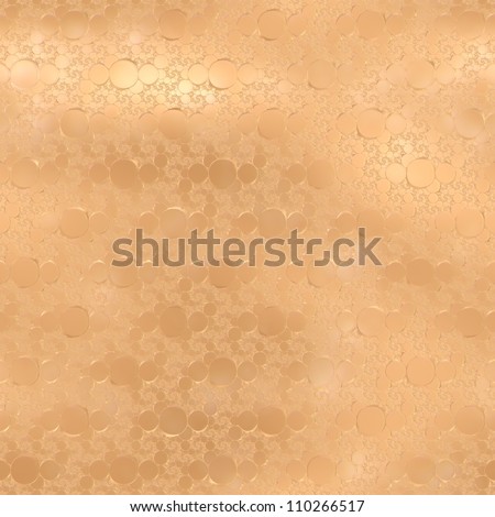Copper foil with traceries seamless background