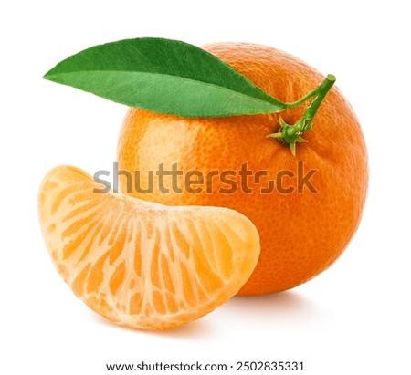 Similar – Image, Stock Photo Tangerine, sweet and juicy, freshly freed from the peel and divided, ready to enjoy, even the peel is still on the table