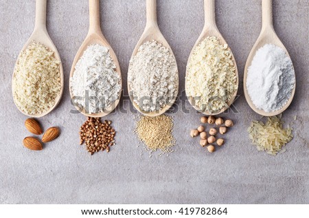 Similar – Image, Stock Photo Gluten free grains in bowls on kitchen table