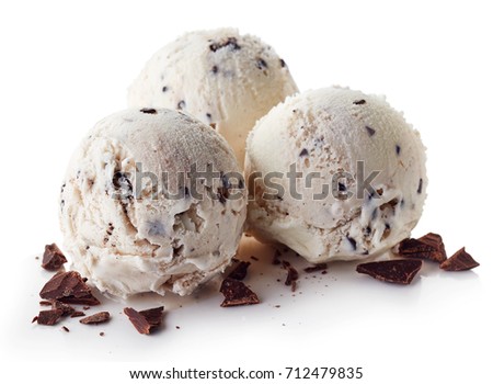 Similar – Image, Stock Photo Stracciatella ice cream balls