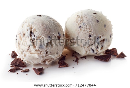 Similar – Image, Stock Photo Stracciatella ice cream balls