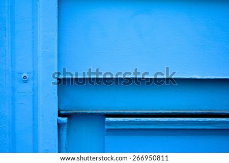 Blue old Paris wall
