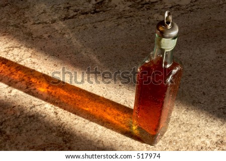 Bottle of dish soap on a granite counter