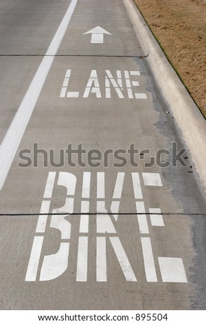 Bike lane on a road