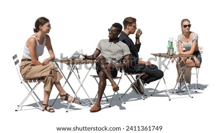 Similar – Image, Stock Photo street cafe Café