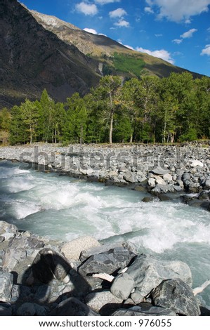 Rushing river, Altay