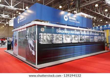 MOSCOW-MAY 16:The stand dedicated to the 90th anniversary of the company \