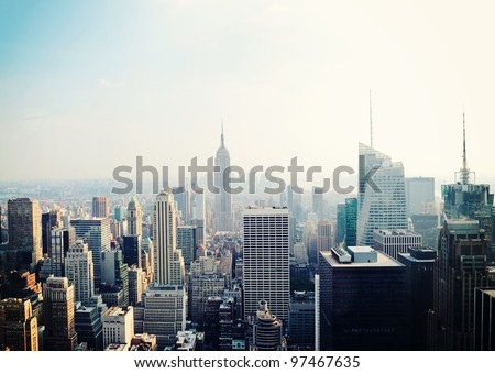 Similar – Image, Stock Photo Views of a city with a cloudy sky