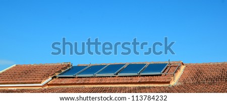 Hot water solar heating system