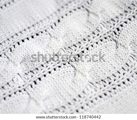 Knit fabric macro shot