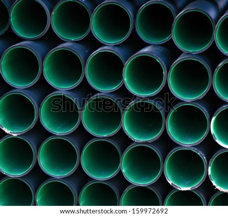 Plastic industrial pipes background