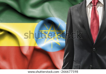 Man in suit from Ethiopia