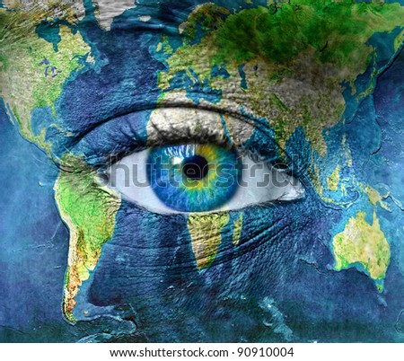 Image, Stock Photo #As# Blue Planet Eyes